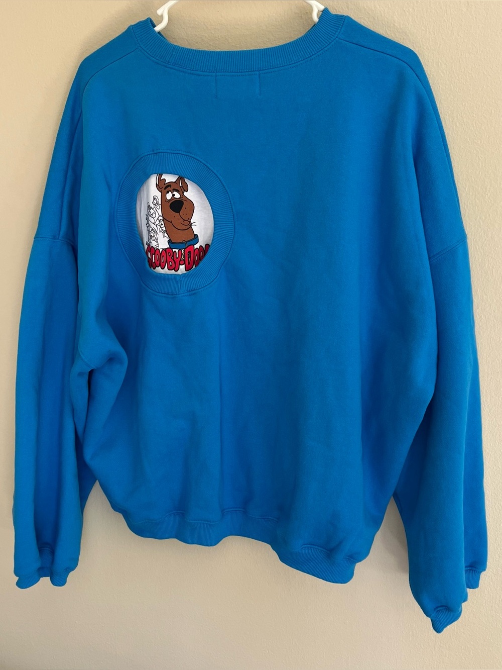 X2 Bright Blue Scooby Doo Crewneck Sweatshirt L-XL